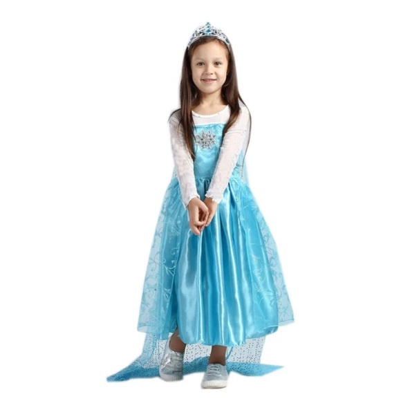 NEW Halloween Costume Children’s Princess Elsa for girls Size 1-3T and 7-9 years - Picture 6 of 7